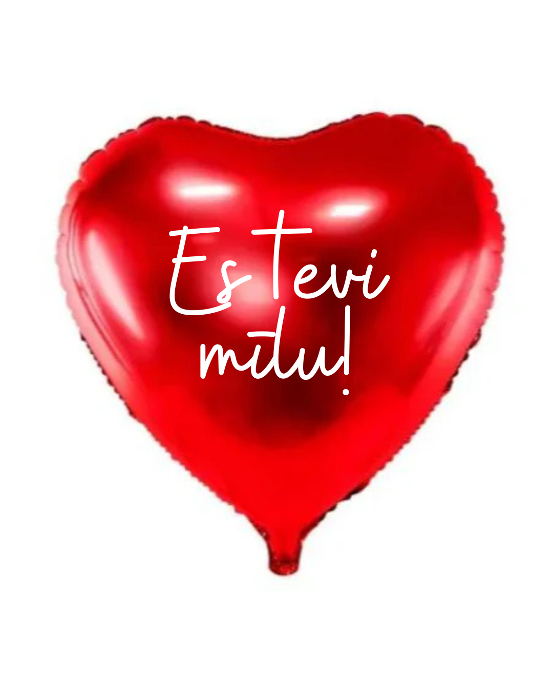 Folija balons "Sirds" sarkana ar hēliju Folija balons "Sirds" sarkana ar hēliju