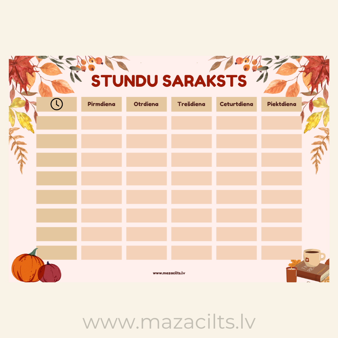 Stundu saraksts DIGITĀLS/DRUKĀTS Stundu saraksts DIGITĀLS/DRUKĀTS