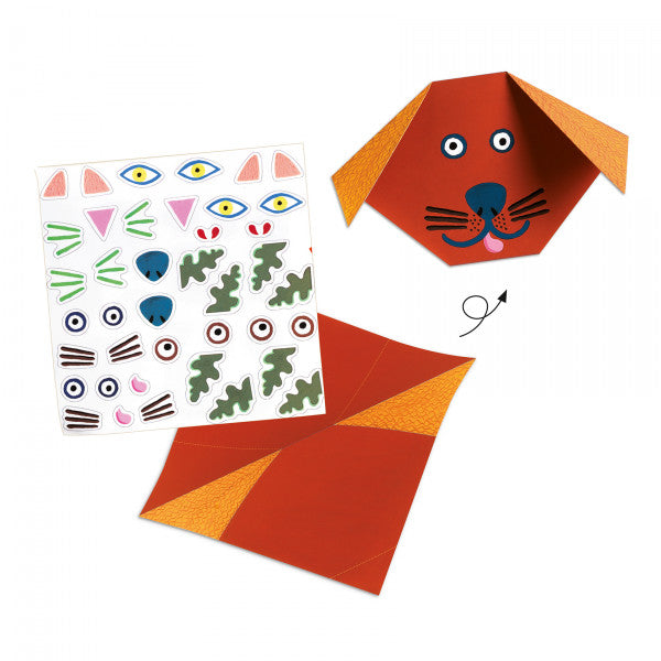 Origami – Dzīvnieku sejiņas Origami – Dzīvnieku sejiņas
