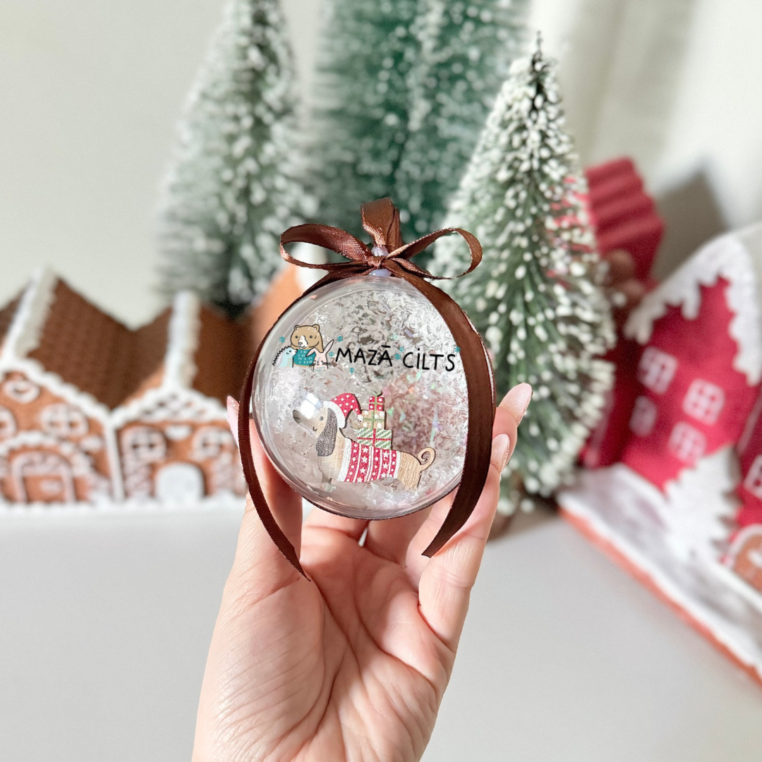 Personalizēta eglīšu bumba ar vārdu vai logo Personalizēta eglīšu bumba ar vārdu vai logo