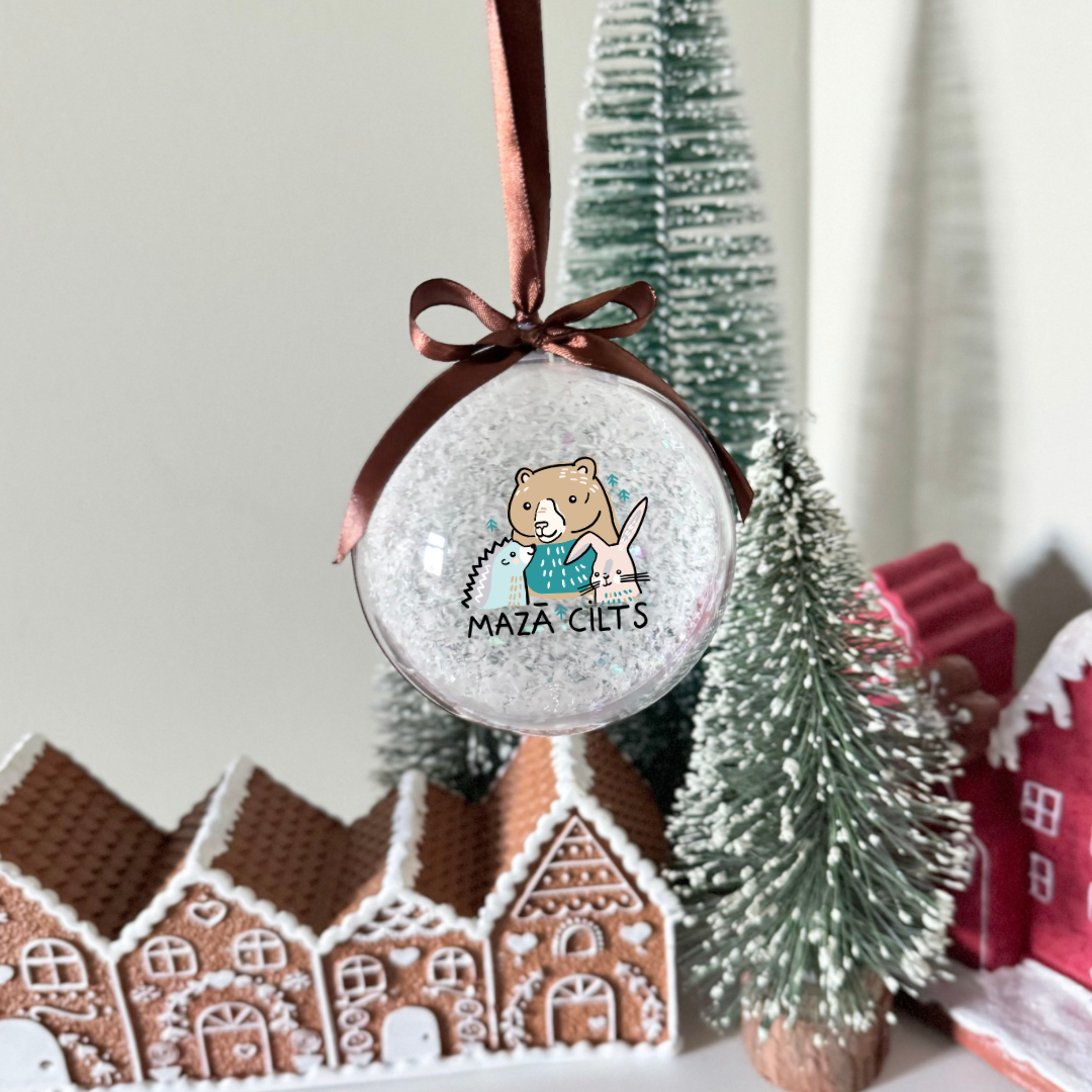 Personalizēta eglīšu bumba ar vārdu vai logo Personalizēta eglīšu bumba ar vārdu vai logo