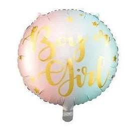 Folija balons "Boy or Girl" ar hēliju Folija balons "Boy or Girl" ar hēliju