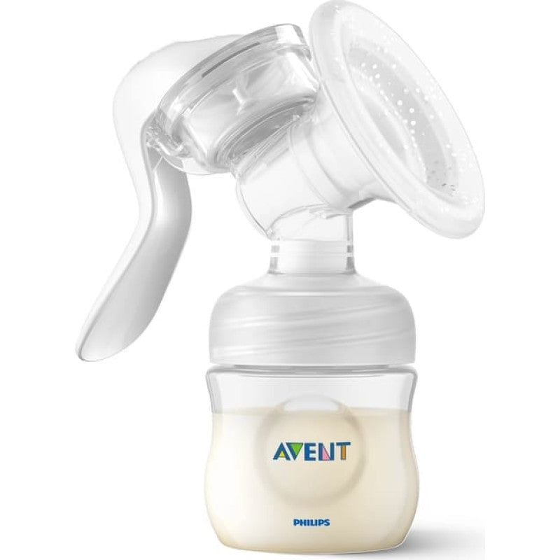 Philips Avent LOTUS manuālā krūts piena sūknis ar trauciņiem piena/ēdiena uzglabāšanai SCF430/13