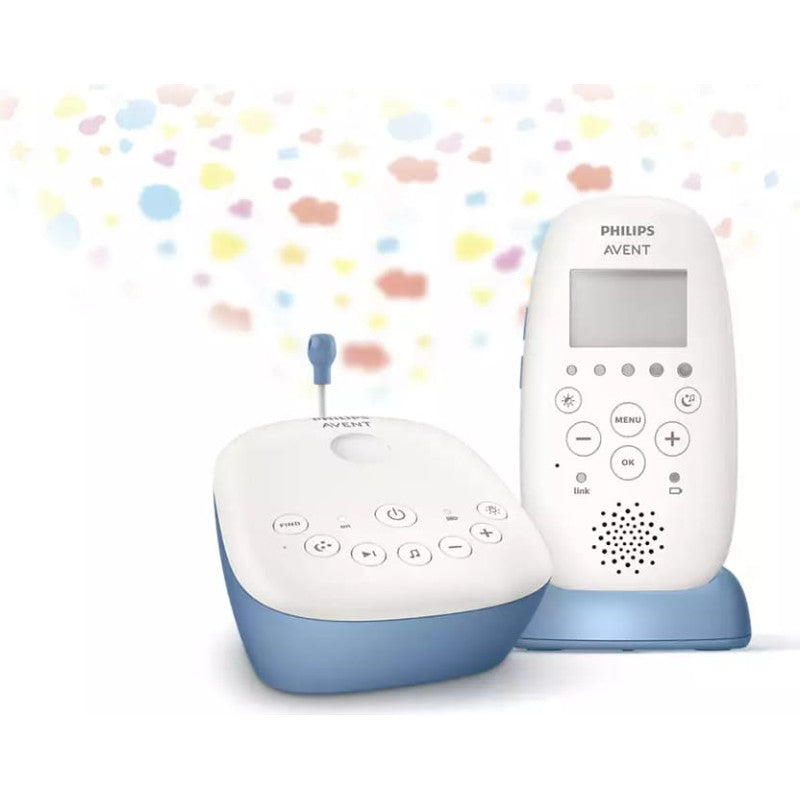 Philips Avent DECT mazuļa uzraudzības ierīce ar nakts gaismas projekciju SCD735/52