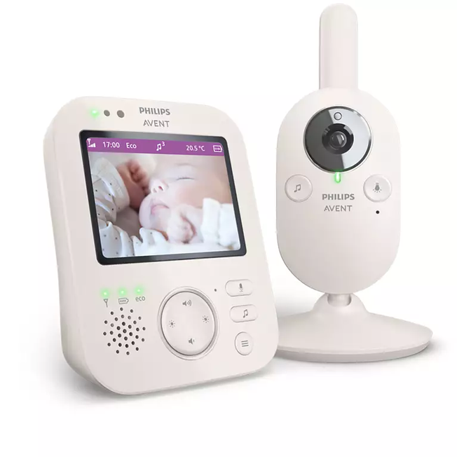 Philips Avent Digitālā video mazuļu uzraudzības ierīce ar 3.5 collu krāsu ekrānu SCD891/26