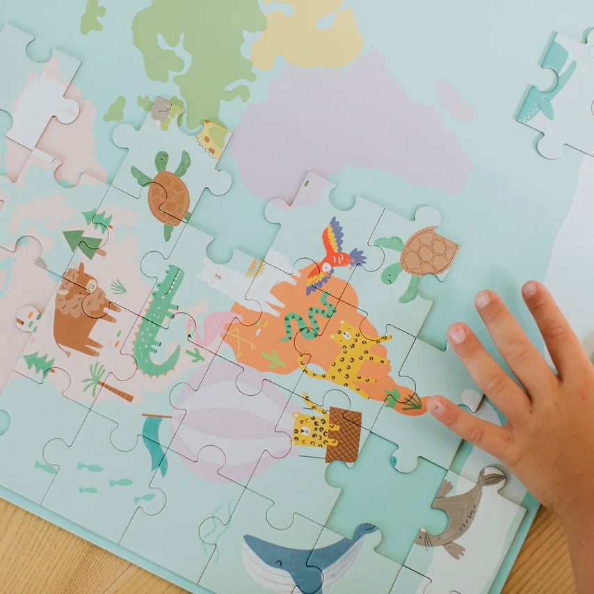 Magnētiskā Pasaules kartes puzle