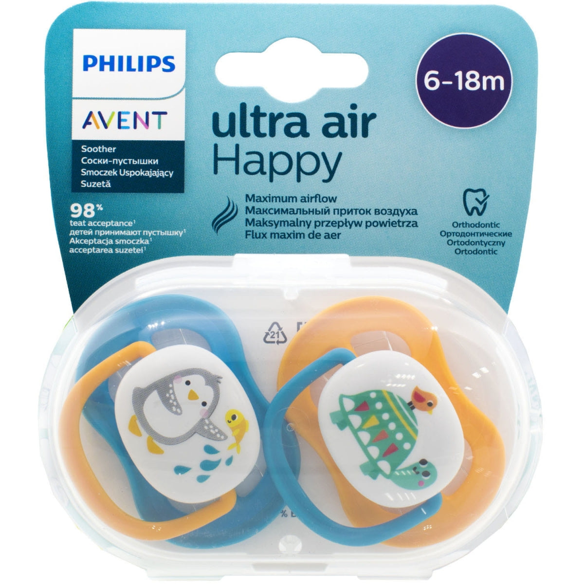 Philips Avent Māneklītis Ultra Air 6-18M (2 gab) - dažādi veidi