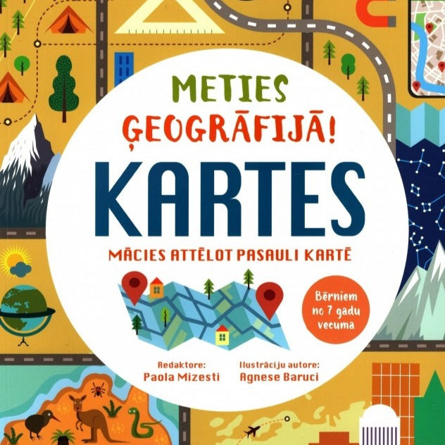 Grāmata "Meties ģeogrāfijā! Kartes"