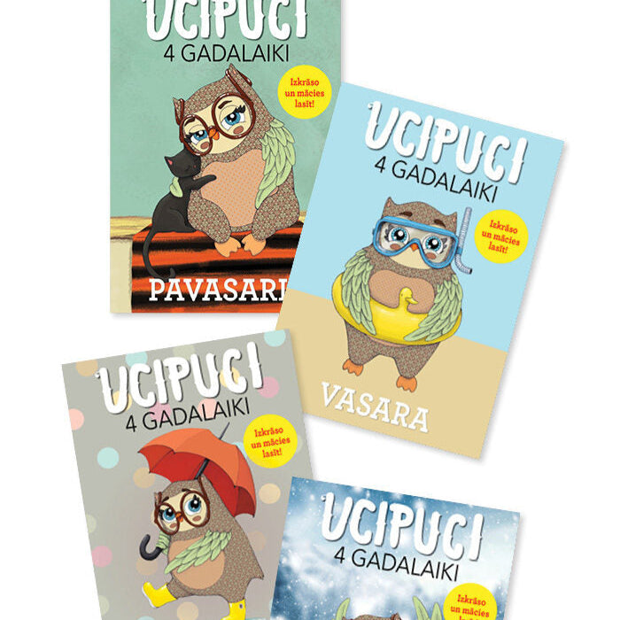 Krāsojamā grāmata Ucipuci - dažādi veidi