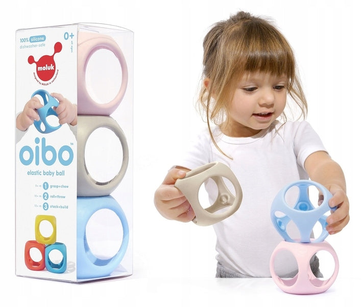 Oibo silikona kubu rotaļlieta mazuļiem no dzimšanas